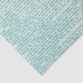 Klassieke typografie tissuepapier (Detail)