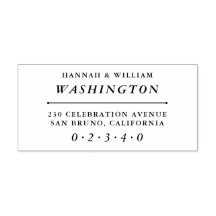 Klassieke Typografie Trouwnamen & Retouradres