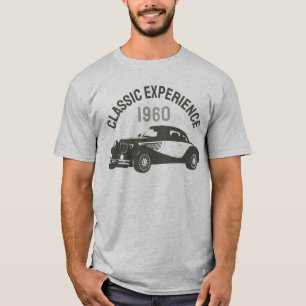 Klassieke typografie voor oldtimer-ervaring t-shirt