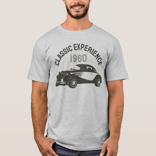 Klassieke typografie voor oldtimer-ervaring t-shirt (Voorkant)