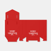 Klassieke Typografische Kerstmis Partij Favor Box Bedankdoosjes (Uitgevouwen)