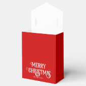 Klassieke Typografische Kerstmis Partij Favor Box Bedankdoosjes (Geopend)