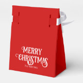 Klassieke Typografische Kerstmis Partij Favor Box Bedankdoosjes (Achterkant)