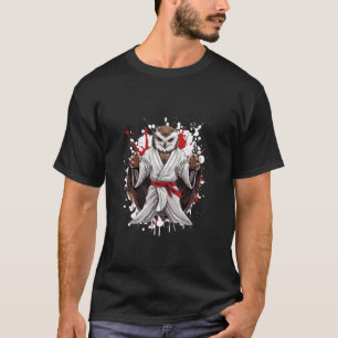 Klassieke Uil Karate Dier Vechters Judo T-shirt