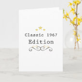 Klassieke uitgave 1967 Funny 50th Birthday Kaart (Gele Bloem)