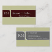 Klassieke, uitgebreide Lux Professional Brown Eart Visitekaartje (Voorkant / Achterkant)