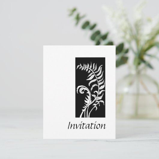 Klassieke uitnodiging (Staand voorkant)