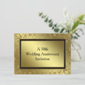 Klassieke uitnodiging 45 jaar getrouwd 4.5x6.25 (Staand voorkant)