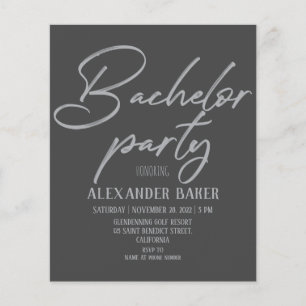Klassieke uitnodiging aan Bachelor Party. Flyer