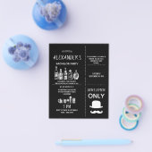 Klassieke uitnodiging aan Bachelor Party. Flyer (Enkel)