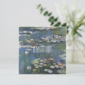 Klassieke uitnodiging Art Monet (Staand voorkant)