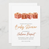 Klassieke uitnodiging tot Baby shower (Voorkant / Achterkant)