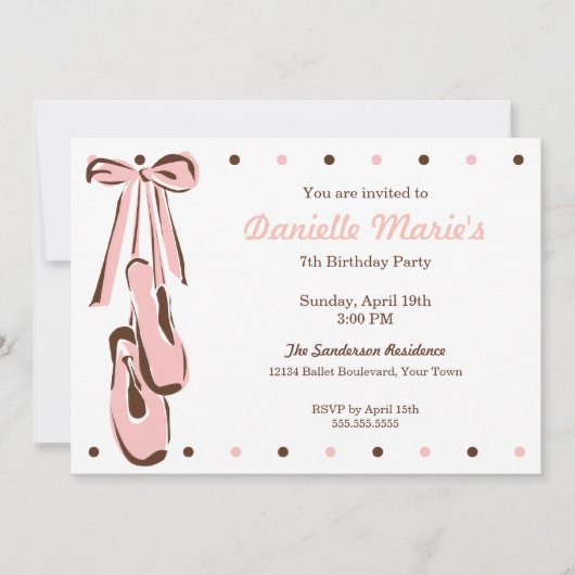 Klassieke uitnodiging tot het indienen van schoen (Voorkant)