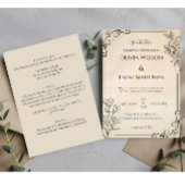 Klassieke uitnodiging tot weddenschappen in zwart-