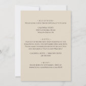 Klassieke uitnodiging tot weddenschappen in zwart- (Achterkant)