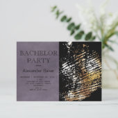 Klassieke uitnodiging van de Bachelor Party. Uitno (Staand voorkant)