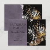 Klassieke uitnodiging van de Bachelor Party. Uitno (Voorkant / Achterkant)