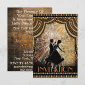 Klassieke uitnodiging van de Partij van de Dans (Voorkant / Achterkant)