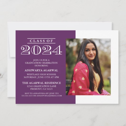 KLASSIEKE UITNODIGING VOOR AFSLUITING KLAS VAN 202 (Voorkant)