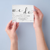 Klassieke uitnodiging voor bruiloft. flyer (Hand)