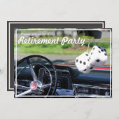 Klassieke uitnodiging voor de partij bij vervroegd (Voorkant / Achterkant)