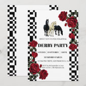 Klassieke uitnodiging voor een Kentucky Derby-fees (Voorkant / Achterkant)