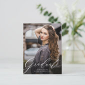 Klassieke uitnodiging voor het Afstuderen van Eleg (Staand voorkant)