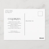 Klassieke uitnodiging voor het Afstuderen van Eleg (Achterkant)