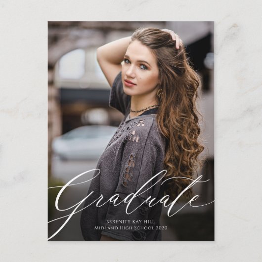 Klassieke uitnodiging voor het Afstuderen van Eleg (Voorkant)