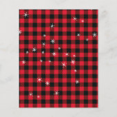 Klassieke uitnodiging voor kerstmis met Red Car (Achterkant)