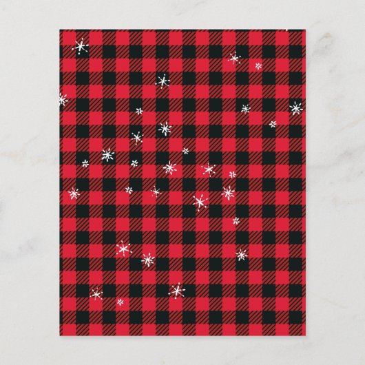 Klassieke uitnodiging voor kerstmis met Red Car Flyer (Achterkant)