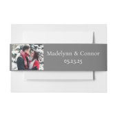 Klassieke uitnodiging voor weddenschappen op monog uitnodigingen wikkel (Voorkant Voorbeeld)