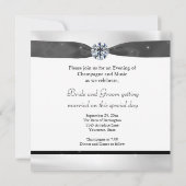 Klassieke uitnodiging voor zwart-wit (Achterkant)