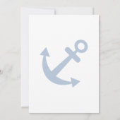 Klassieke uitnodigingen voor nautische touwringtro (Achterkant)