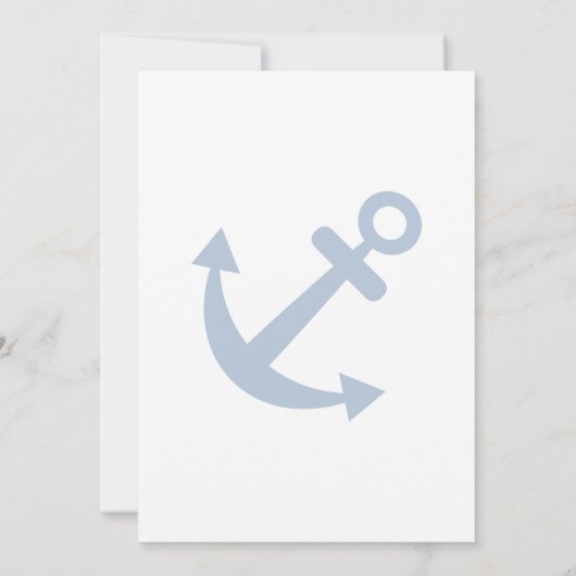 Klassieke uitnodigingen voor nautische touwringtro (Achterkant)