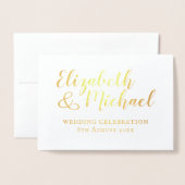 Klassieke uitnodigingen voor witte bruiloft met EC (Voorkant met envelop)