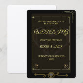 Klassieke uitnodigingskaart kaart (Voorkant / Achterkant)