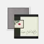 Klassieke uitstraling Save the Date-magneet Magneet (Voorkant / Achterkant)