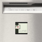 Klassieke uitstraling Save the Date-magneet Magneet (Insitu (Vaatwasser))