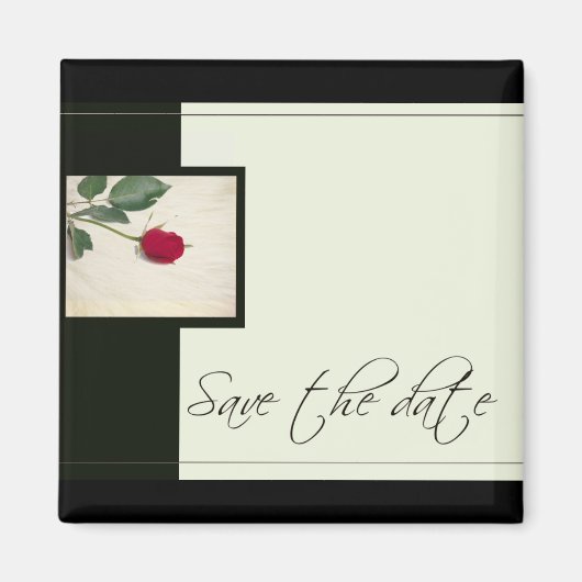 Klassieke uitstraling Save the Date-magneet Magneet (Voorkant)