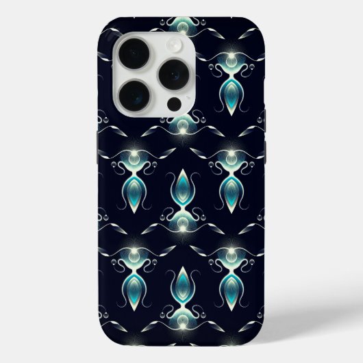 Klassieke uitstraling van blauwe edelstenen met gl Case-Mate iPhone case (Achterkant)