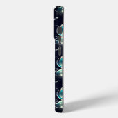 Klassieke uitstraling van blauwe edelstenen met gl Case-Mate iPhone case (Achterkant / Links)