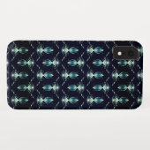 Klassieke uitstraling van blauwe edelstenen met gl Case-Mate iPhone case (Achterkant (horizontaal))
