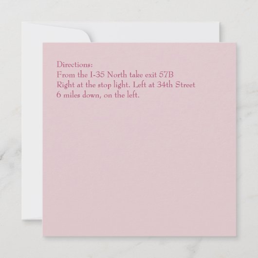 Klassieke uitzending van binnenpartij kaart (Achterkant)