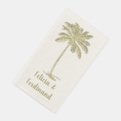 Klassieke Uitzicht Kokospalm Boom Servet (Hoek)