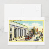 Klassieke uitzicht op New Bedford, Massachusetts, Briefkaart (Voorkant / Achterkant)