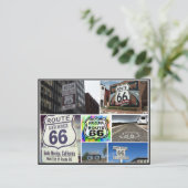 Klassieke uitzichten van de route 66 collage briefkaart (Staand voorkant)