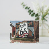 Klassieke uitzichten van de route 66 illinois briefkaart (Staand voorkant)