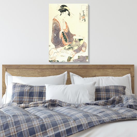 Klassieke  ukiyo-e geisha japans dameskunst canvas afdruk (Insitu (Slaapkamer))