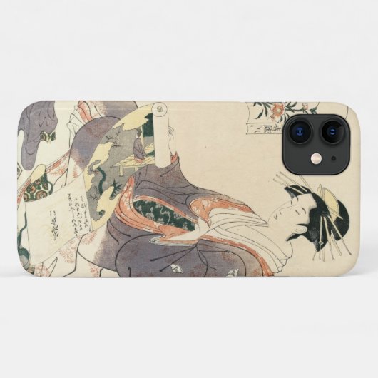 Klassieke  ukiyo-e geisha japans dameskunst Case-Mate iPhone case (Achterkant (horizontaal))